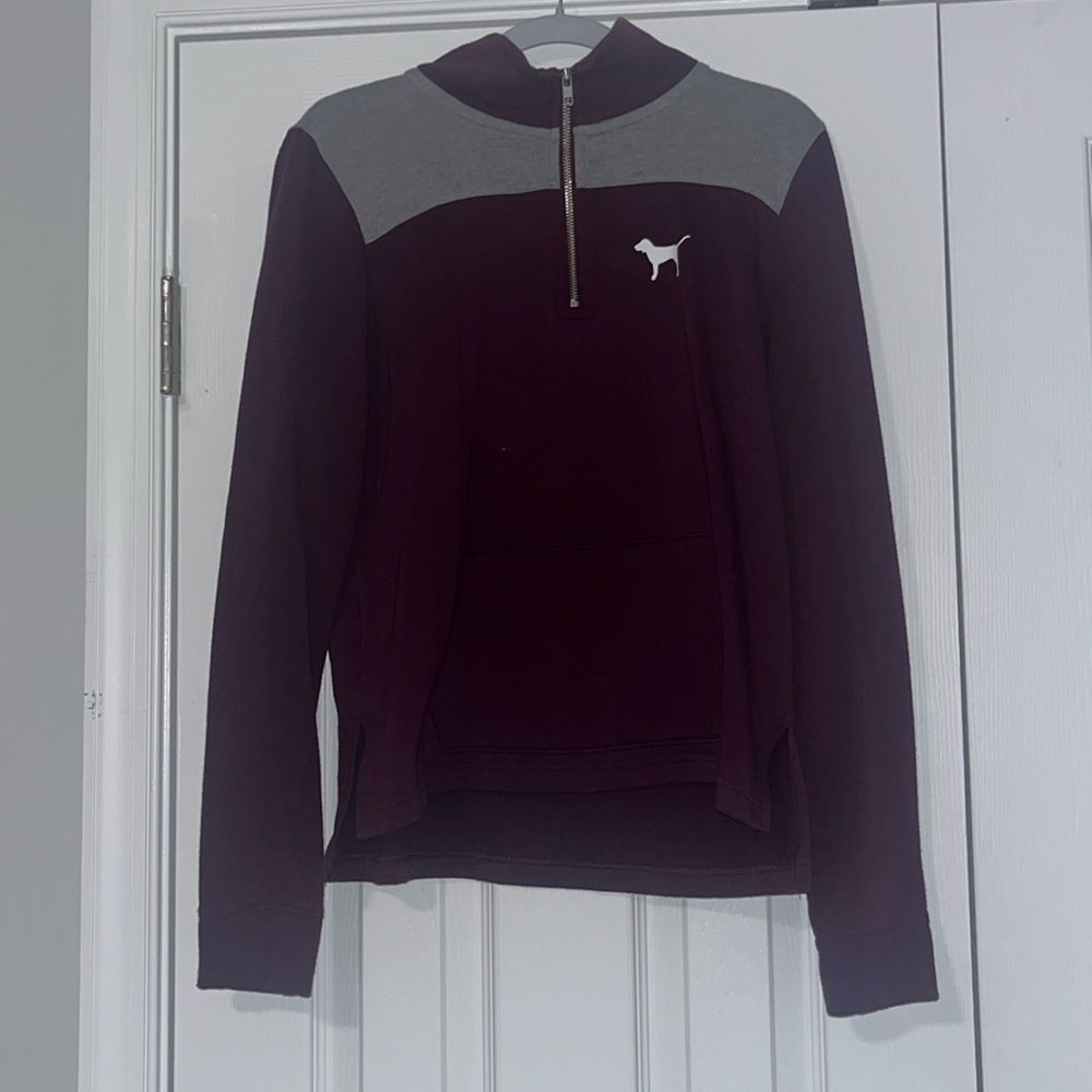 PINK quarter zip hoodie